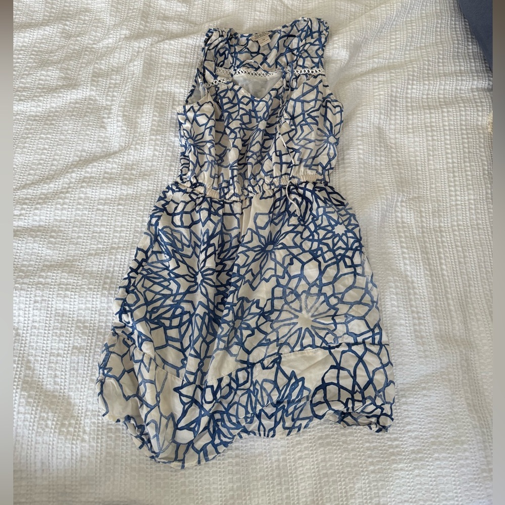 Lucky brand Blue and White Sleeveless Dress